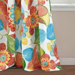 Set Of 2 Layla Light Filtering Window Curtain Panels Orange/Blue - Lush Décor -Home Decoration Promotion GUEST d7b00c57 aaa1 4ea8 bc4b b6e950ff2be4