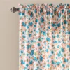 2pk 42"x84" Light Filtering Emily Boho Stripe Curtain Panels Turquoise Blue - Lush Décor