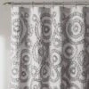 72"x72" Keila Shower Curtain Gray - Lush Décor