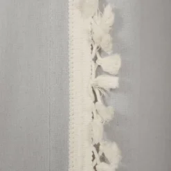 84"x40" Linen Tassel Window Curtain Panel - Lush Décor -Home Decoration Promotion GUEST e68547d3 812b 4da6 b2d5 6b39c1c31fee