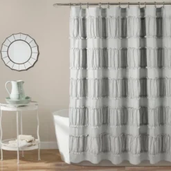 Nova Ruffle Shower Curtain - Lush Décor -Home Decoration Promotion GUEST e6ec2f8e 2272 4101 839c 02f5c76d8462