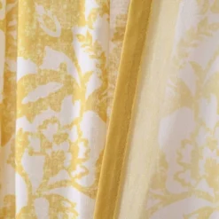 1pc 52"x84" Light Filtering Emma Textured Jacobean Curtain Panel Yellow - Lush Décor 8 1pc 52"x84" Light Filtering Emma Textured Jacobean Curtain Panel Yellow - Lush Décor -Home Decoration Promotion GUEST e705067a a8a0 4ec0 a582 885d330b26c6