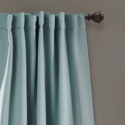 Insulated Back Tab Blackout Window Curtain Panels Set - Lush Décor 1 Insulated Back Tab Blackout Window Curtain Panels Set - Lush Décor