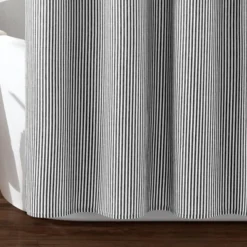 72"x72" Farmhouse Vintage Striped Yarn Dyed Cotton Shower Curtain - Lush Décor -Home Decoration Promotion GUEST ea916c71 5ac8 46da 9071 d408f9cf4805