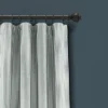 Set Of 2 Farmhouse Vintage Stripe Yarn Dyed Cotton Light Filtering Window Curtain Panels - Lush Décor