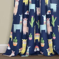 52"x84" Make A Wish Southwest Llama Cactus Window Curtain Panels Set - Lush Décor -Home Decoration Promotion GUEST f29e67f3 a97e 459f 906a 04bb19b32070