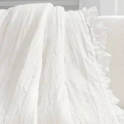 Lush Décor Ella Lace Ruffle Baby Throw Blanket -Home Decoration Promotion GUEST f4c4d784 1d43 4109 b8d1 e9ec0ab089b7
