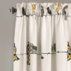 Set Of 2 Rowley Birds Light Filtering Window Curtain Panels - Lush Décor