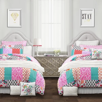 Patchwork Brookdale Comforter Set - Lush Décor 1 Patchwork Brookdale Comforter Set - Lush Décor