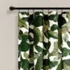 2pk 52"x63" Light Filtering Tropical Paradise Curtain Panels Green - Lush Décor